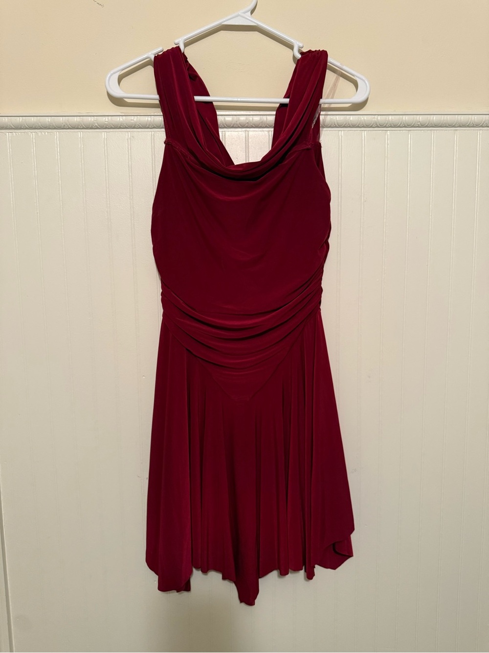 Windsor Sleeveless Cowl Midi Dress in Wine